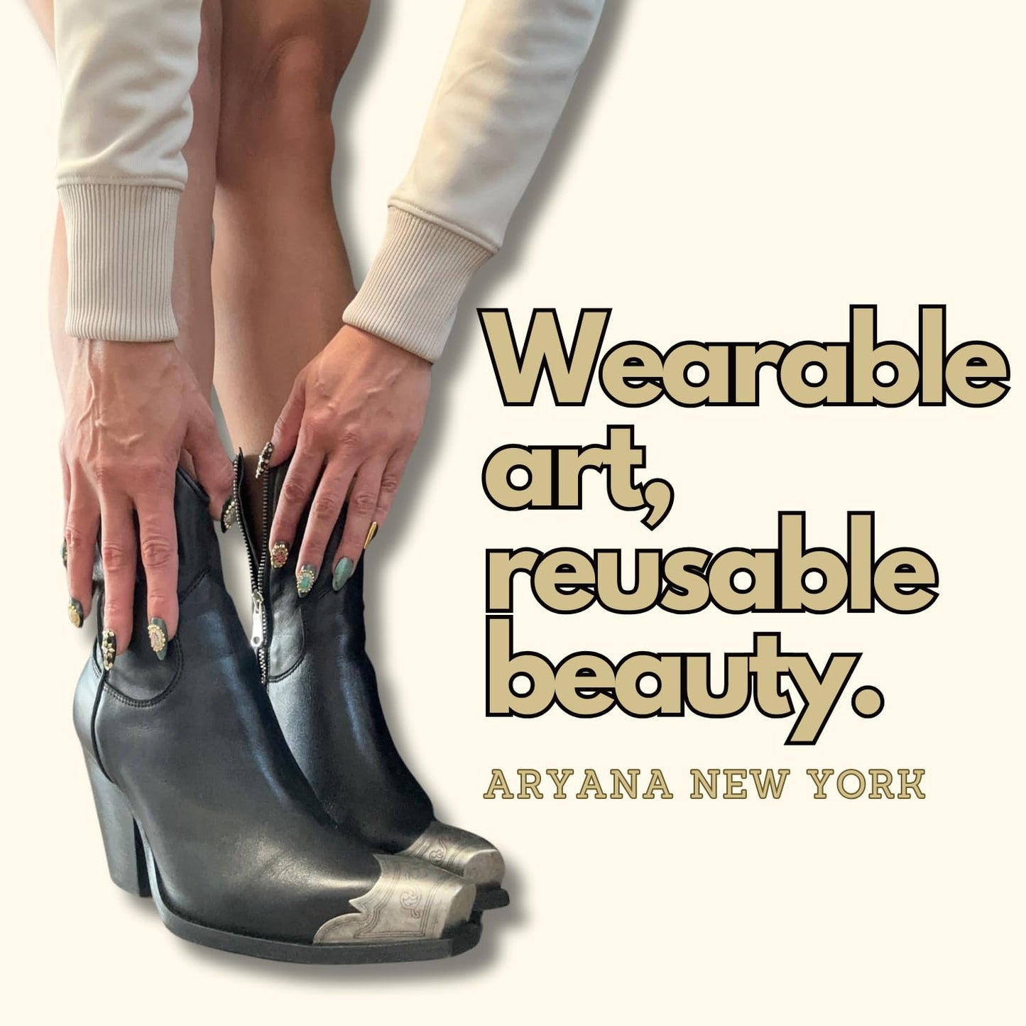 ARYANA NEW YORK Handmade Press On Nails - Love Bugs Collection