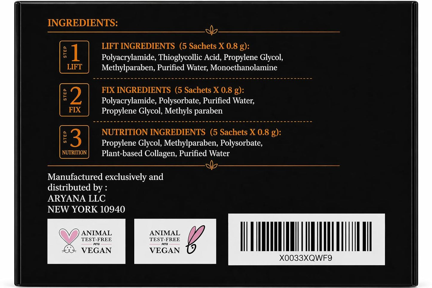 ARYANA Eyebrow Lamination Kit Professional