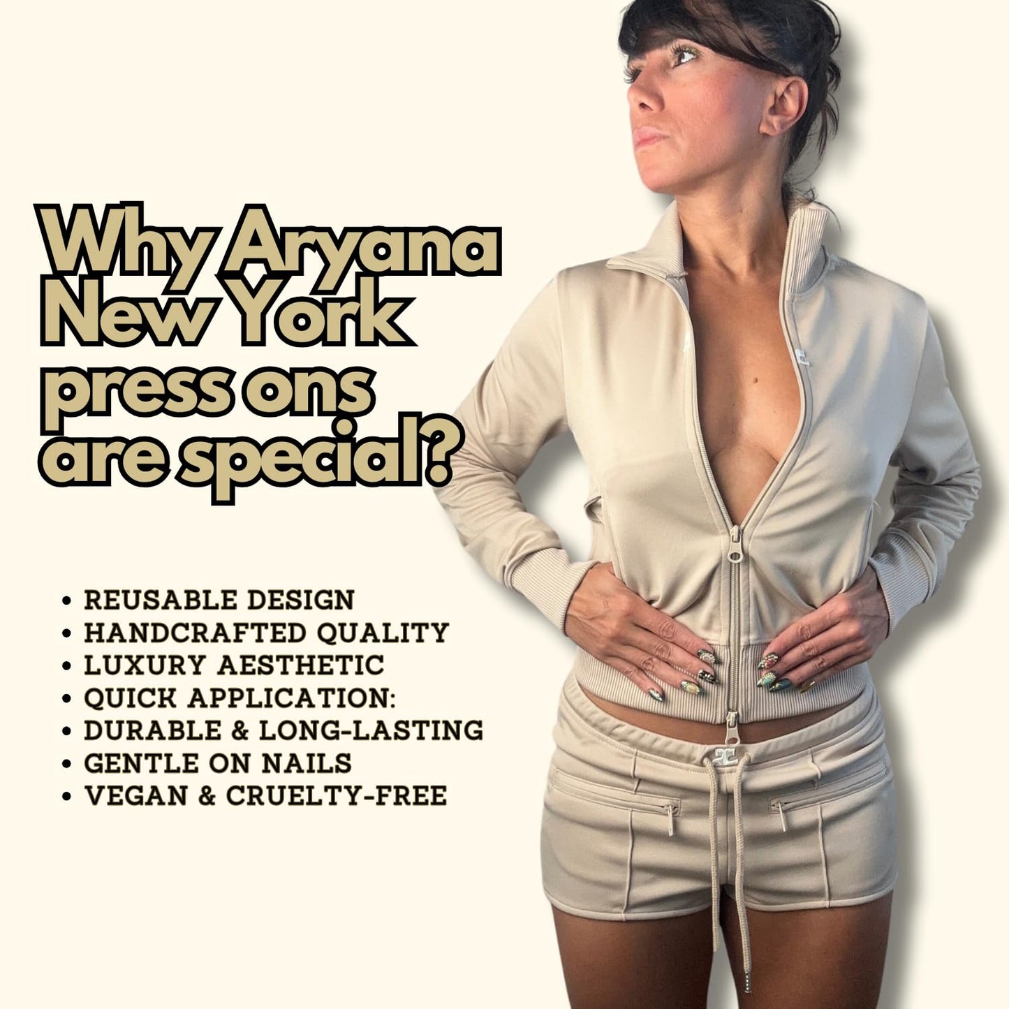 ARYANA NEW YORK Handmade Press On Nails - Love Bugs Collection