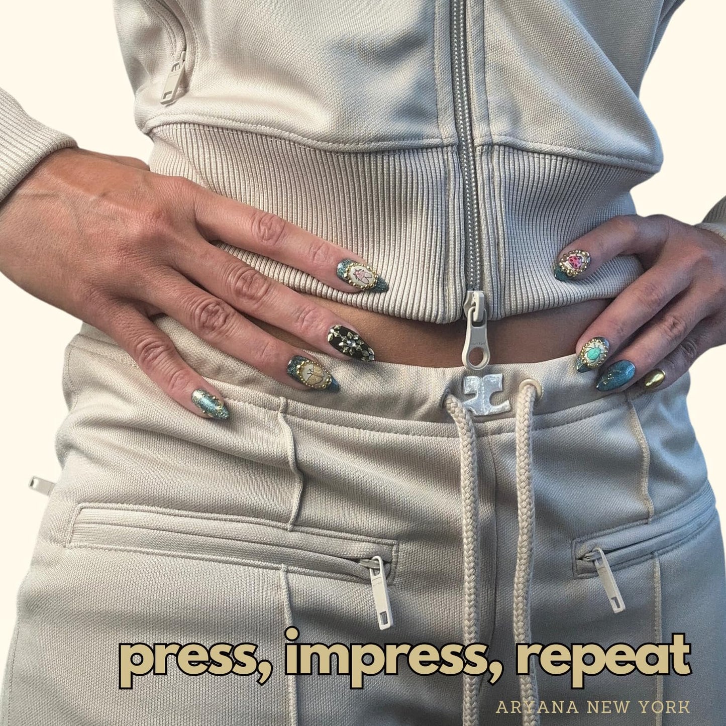 ARYANA NEW YORK Handmade Press On Nails - Love Bugs Collection