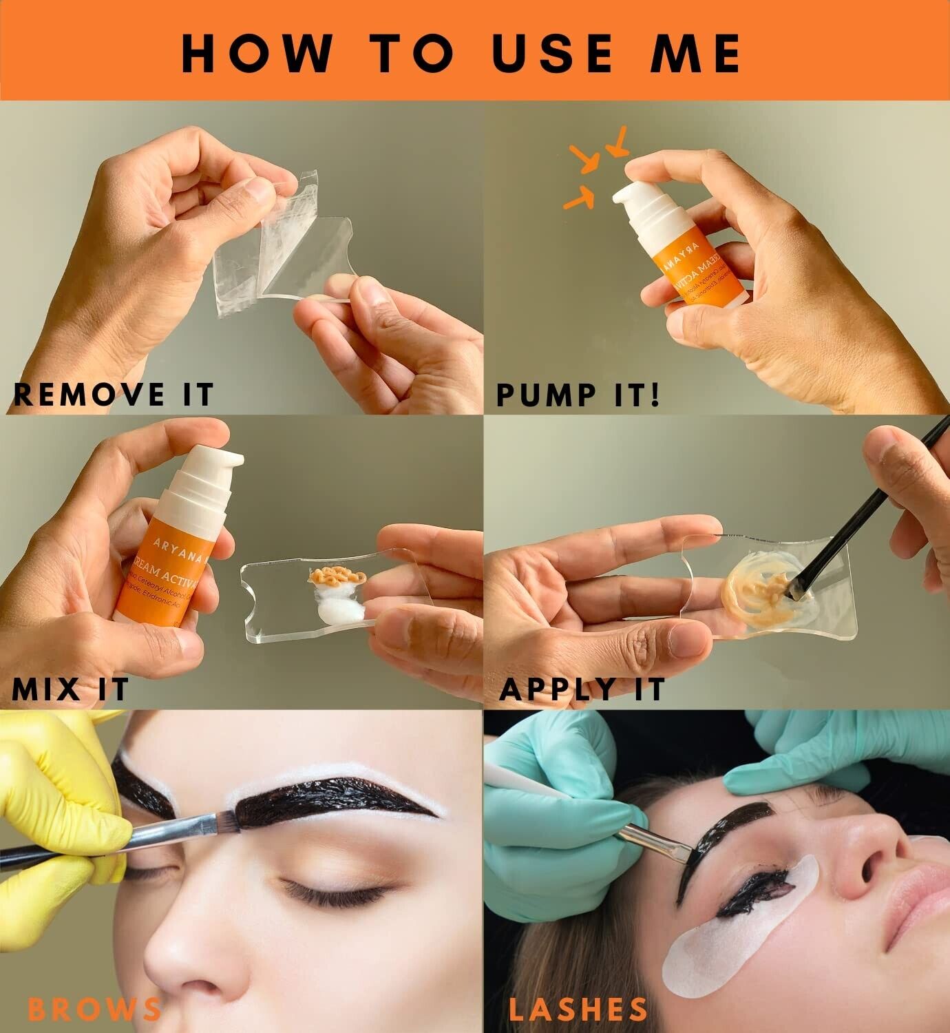 ARYANA Eyelash and Eyebrow Duo Color Kit