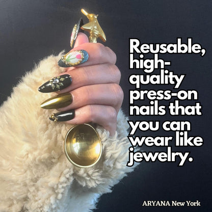 ARYANA NEW YORK Handmade Press On Nails - Flower Collection