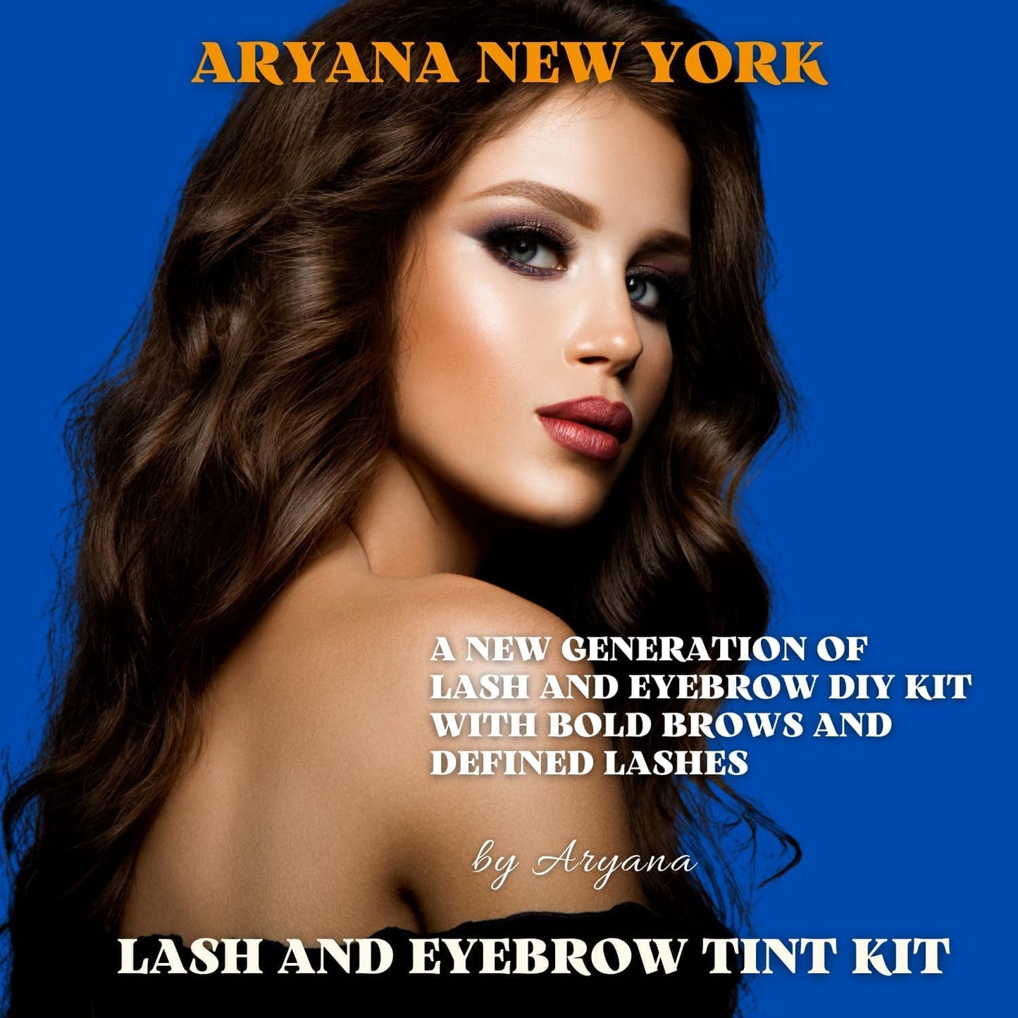 ARYANA ARYANA NEW YORK Lash and Brow kit, Up to 10 applications, Black and Brown with Brow brush (BLACK BROWN)