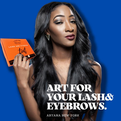 ARYANA ARYANA NEW YORK Lash and Brow kit, Up to 10 applications, Black and Brown with Brow brush (BLACK BROWN)