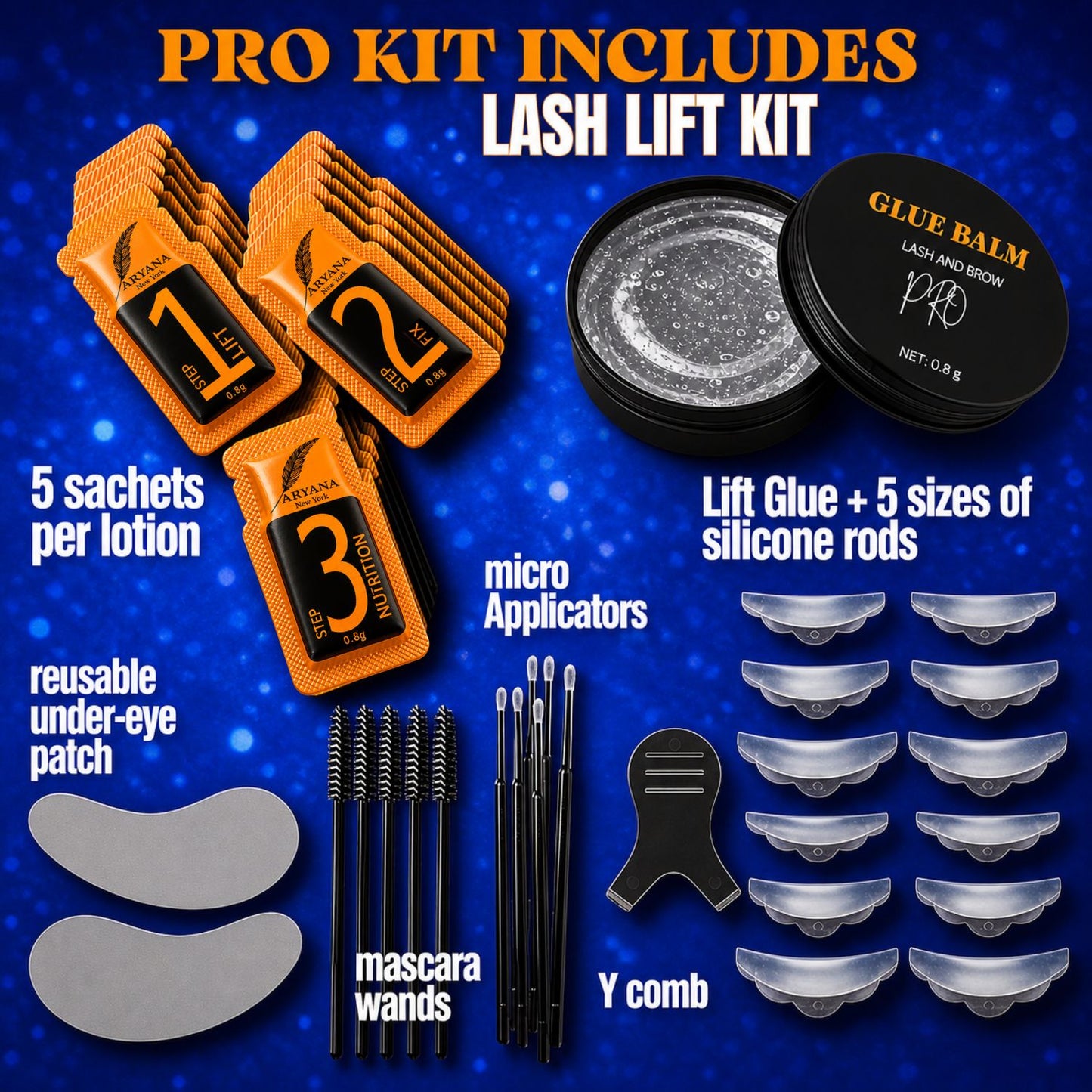 ARYANA NEW YORK Lash Lift Kit with Glue Balm Pro